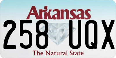 AR license plate 258UQX