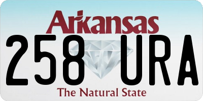 AR license plate 258URA