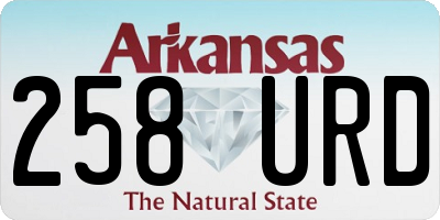 AR license plate 258URD