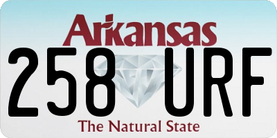 AR license plate 258URF