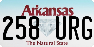 AR license plate 258URG