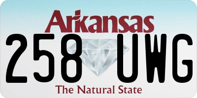 AR license plate 258UWG