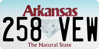 AR license plate 258VEW
