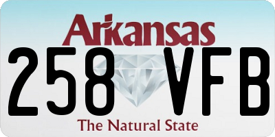 AR license plate 258VFB