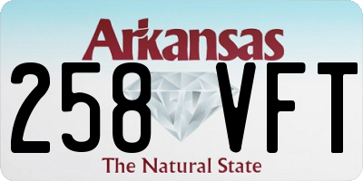 AR license plate 258VFT
