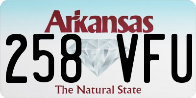 AR license plate 258VFU