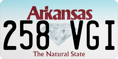AR license plate 258VGI
