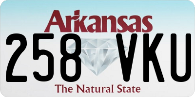 AR license plate 258VKU