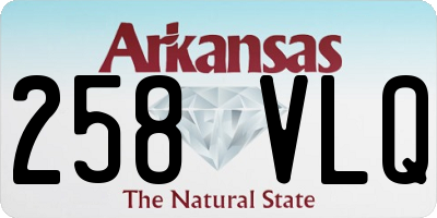 AR license plate 258VLQ