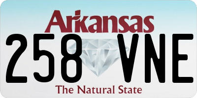 AR license plate 258VNE