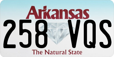 AR license plate 258VQS