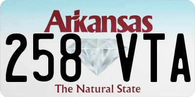AR license plate 258VTA