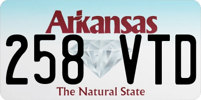 AR license plate 258VTD
