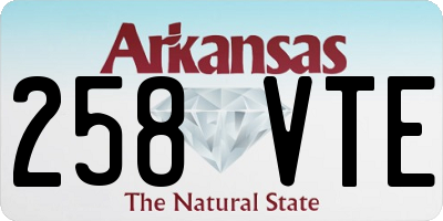 AR license plate 258VTE