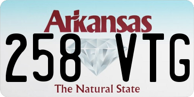 AR license plate 258VTG