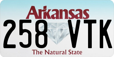 AR license plate 258VTK