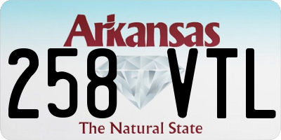 AR license plate 258VTL