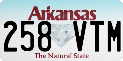 AR license plate 258VTM