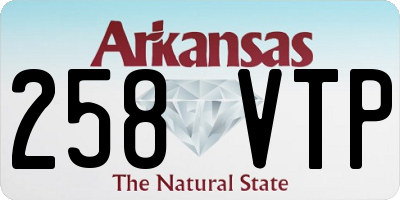 AR license plate 258VTP