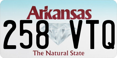 AR license plate 258VTQ