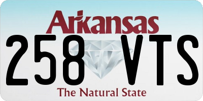 AR license plate 258VTS
