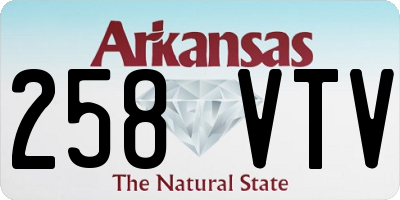 AR license plate 258VTV