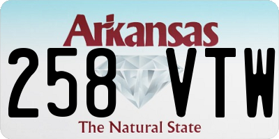 AR license plate 258VTW