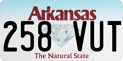 AR license plate 258VUT