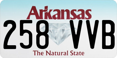 AR license plate 258VVB