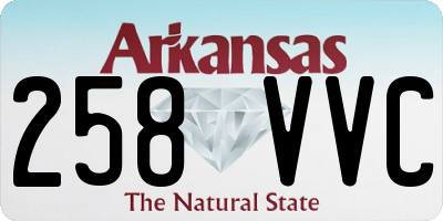 AR license plate 258VVC