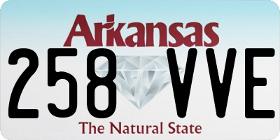 AR license plate 258VVE
