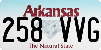 AR license plate 258VVG