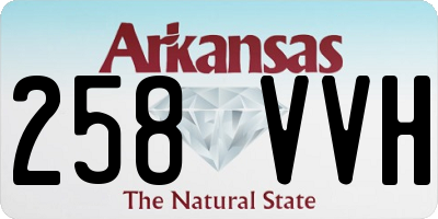 AR license plate 258VVH