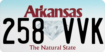 AR license plate 258VVK