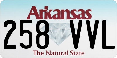 AR license plate 258VVL