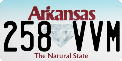 AR license plate 258VVM