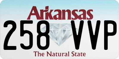 AR license plate 258VVP