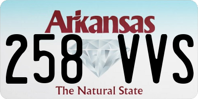 AR license plate 258VVS