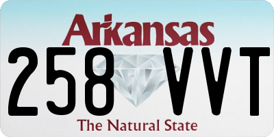 AR license plate 258VVT