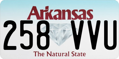 AR license plate 258VVU