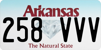 AR license plate 258VVV