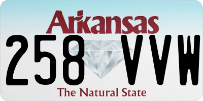 AR license plate 258VVW