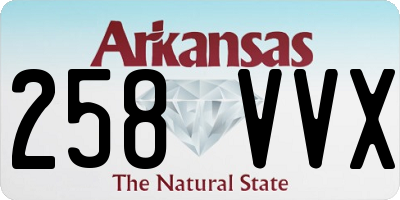 AR license plate 258VVX