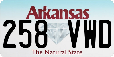 AR license plate 258VWD
