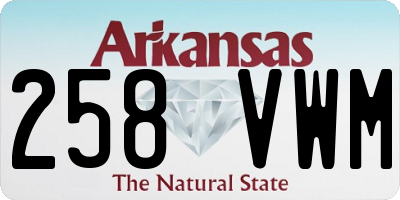 AR license plate 258VWM