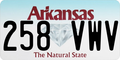 AR license plate 258VWV