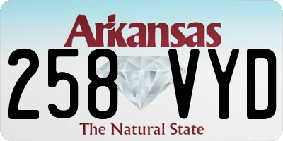 AR license plate 258VYD