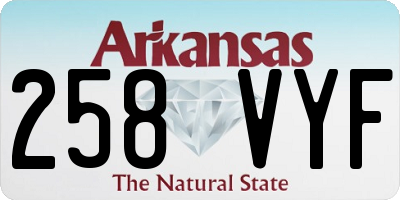 AR license plate 258VYF