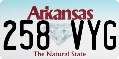 AR license plate 258VYG