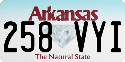 AR license plate 258VYI